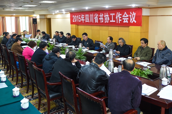 四川省书协召开2015年工作会现场